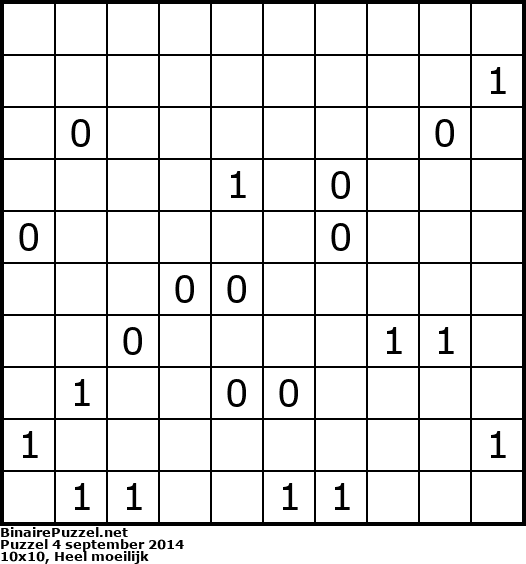 Binaire Puzzel