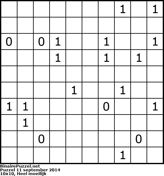 Binaire Puzzel