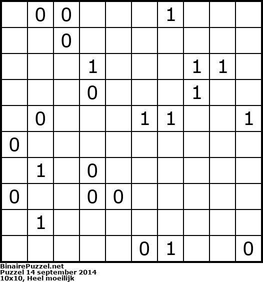 Binaire Puzzel