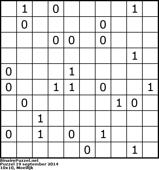 Binaire Puzzel