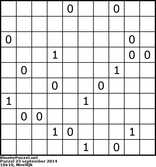 Binaire Puzzel