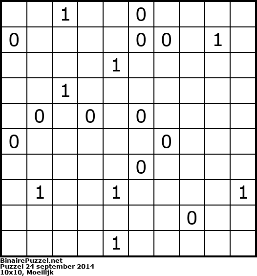 Binaire Puzzel