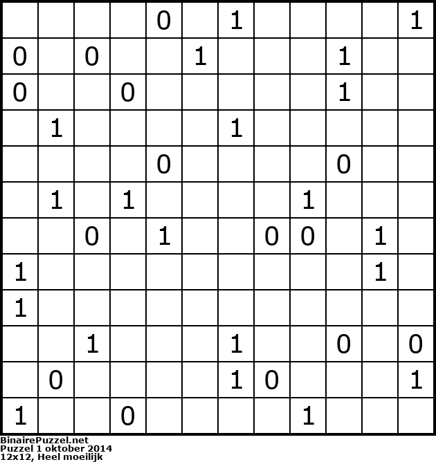 Binaire Puzzel