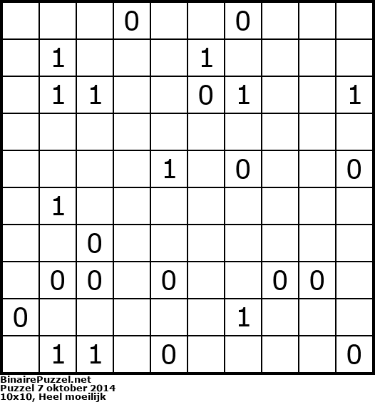 Binaire Puzzel