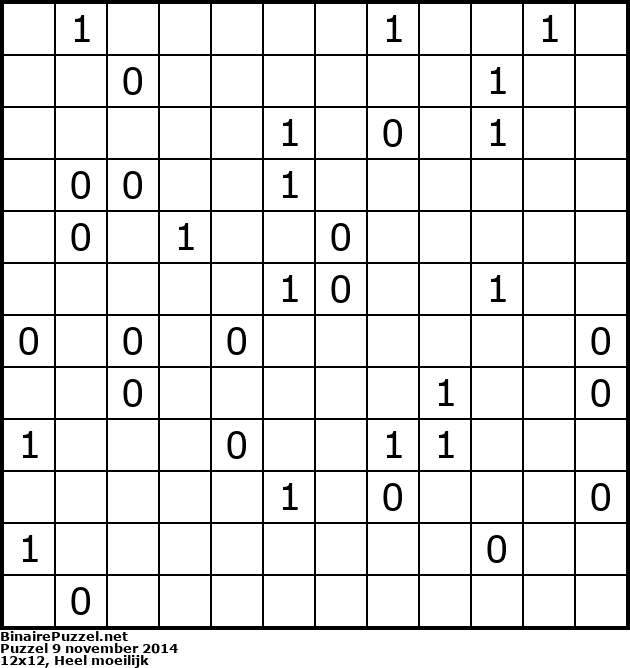 Binaire Puzzel
