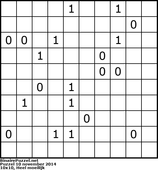 Binaire Puzzel