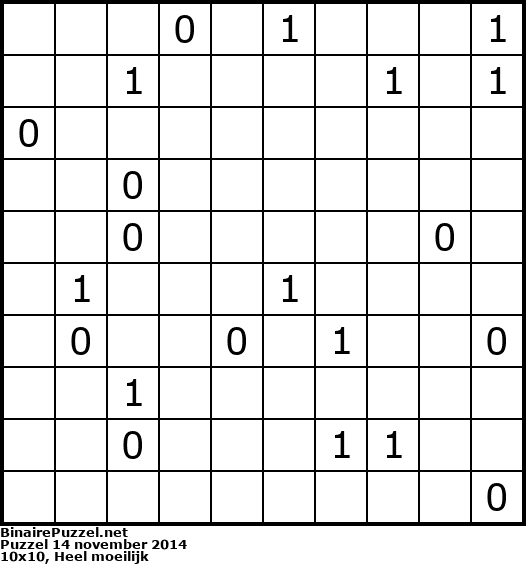 Binaire Puzzel