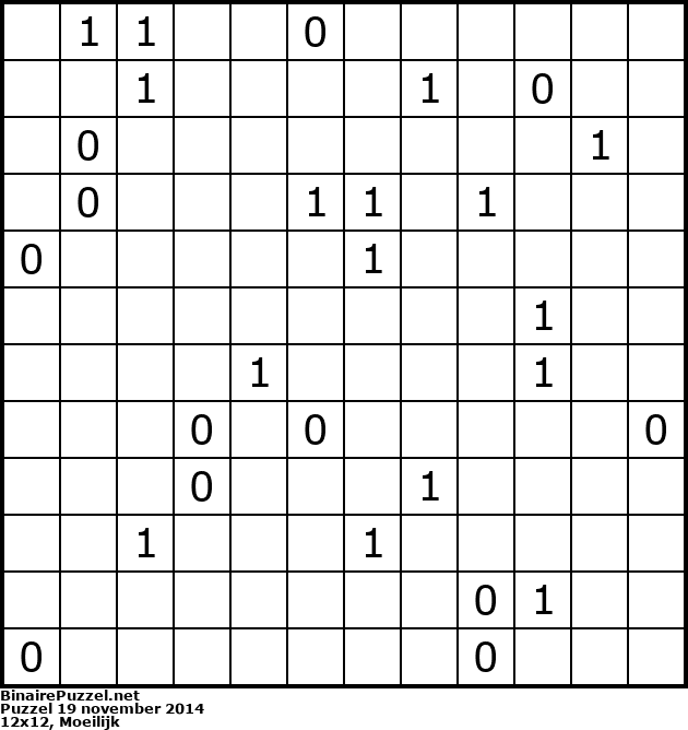Binaire Puzzel