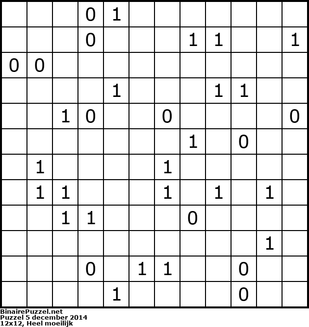 Binaire Puzzel