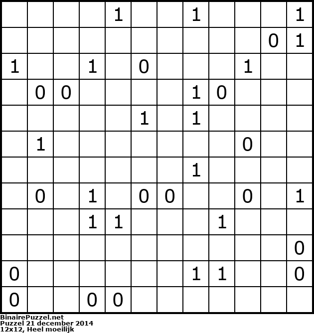 Binaire Puzzel