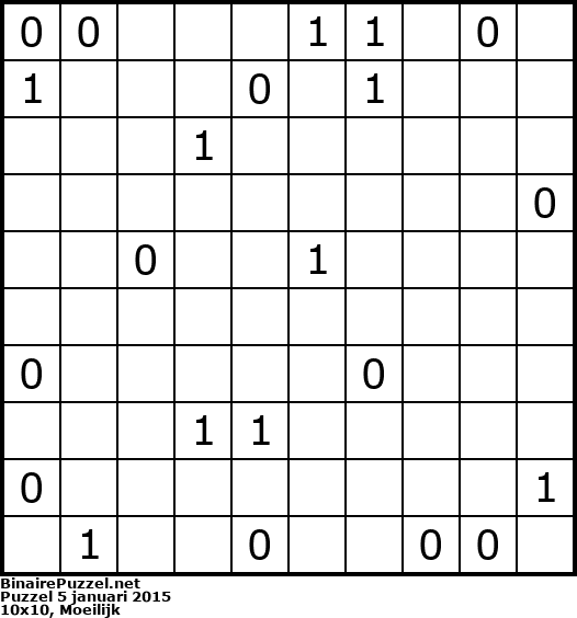 Binaire Puzzel