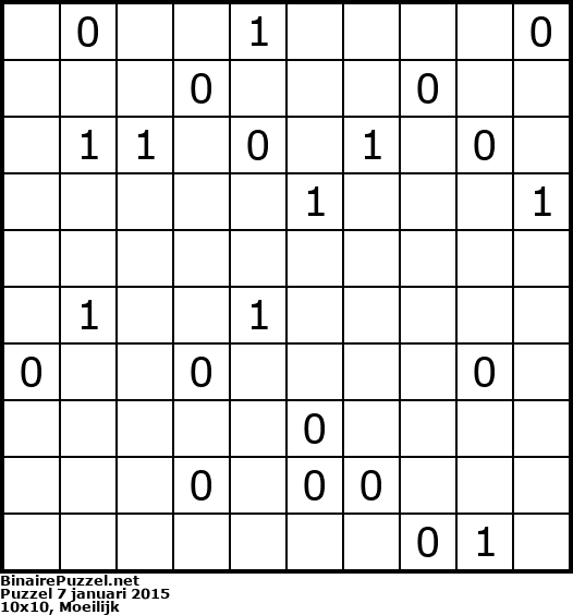 Binaire Puzzel