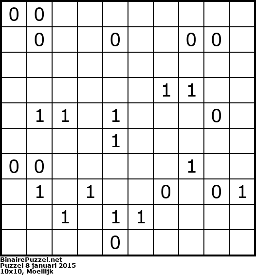 Binaire Puzzel