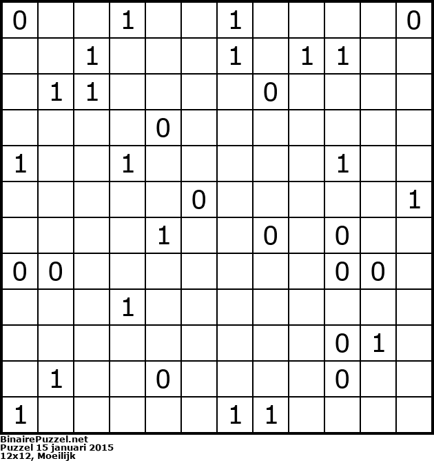 Binaire Puzzel
