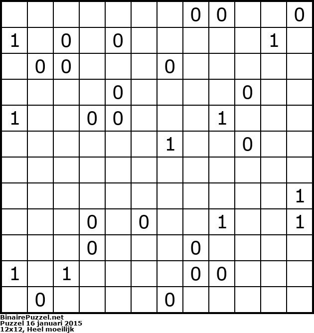 Binaire Puzzel