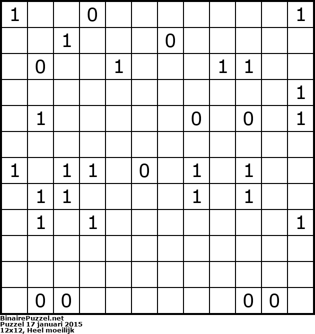 Binaire Puzzel