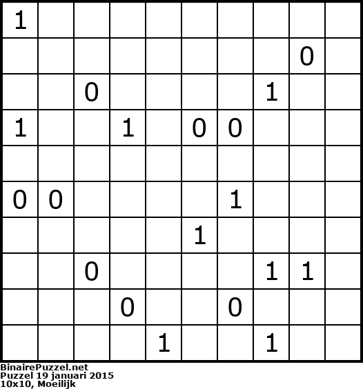 Binaire Puzzel