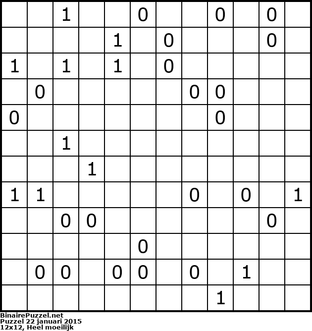 Binaire Puzzel