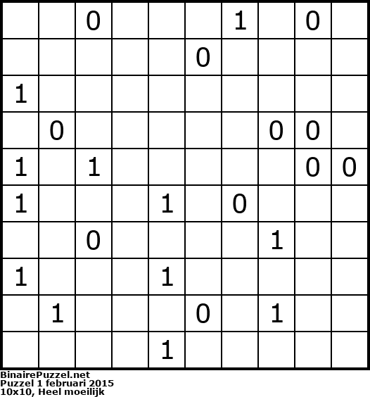 Binaire Puzzel
