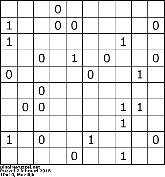 Binaire Puzzel
