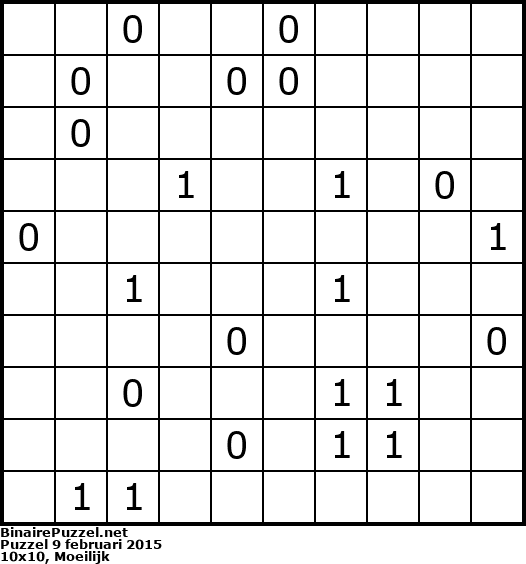 Binaire Puzzel