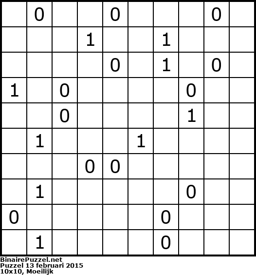 Binaire Puzzel
