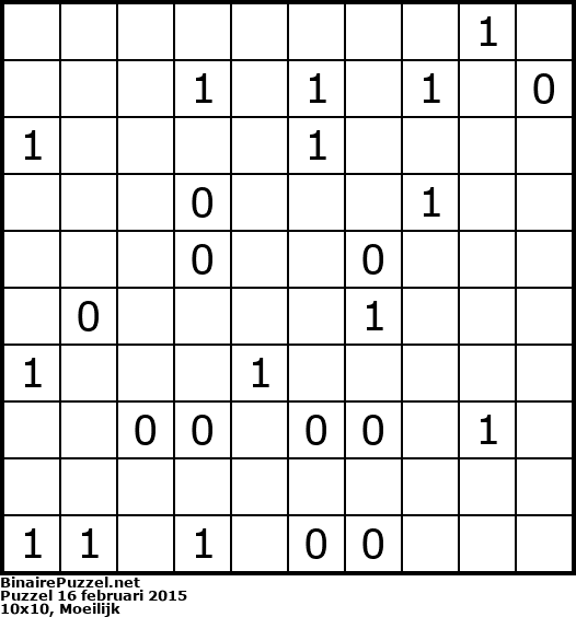Binaire Puzzel
