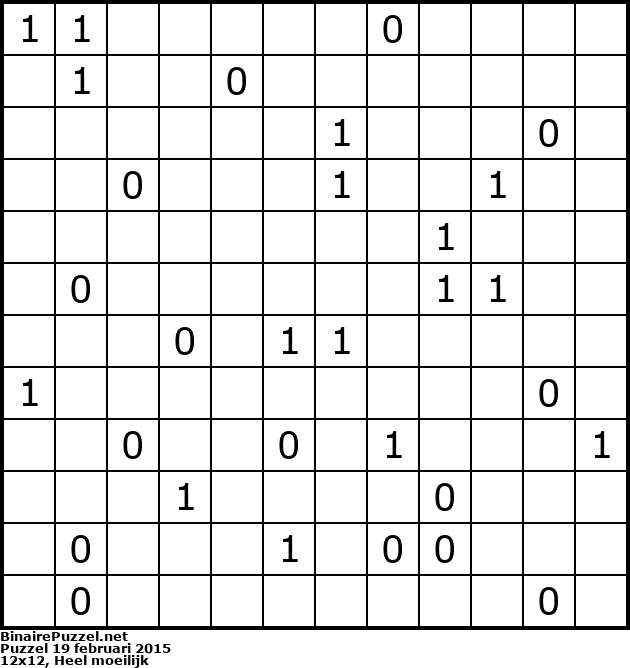 Binaire Puzzel