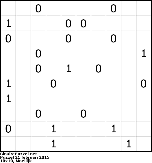 Binaire Puzzel