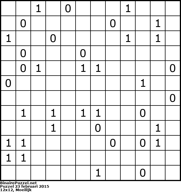 Binaire Puzzel