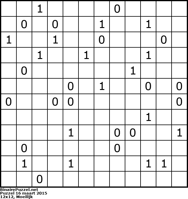 Binaire Puzzel