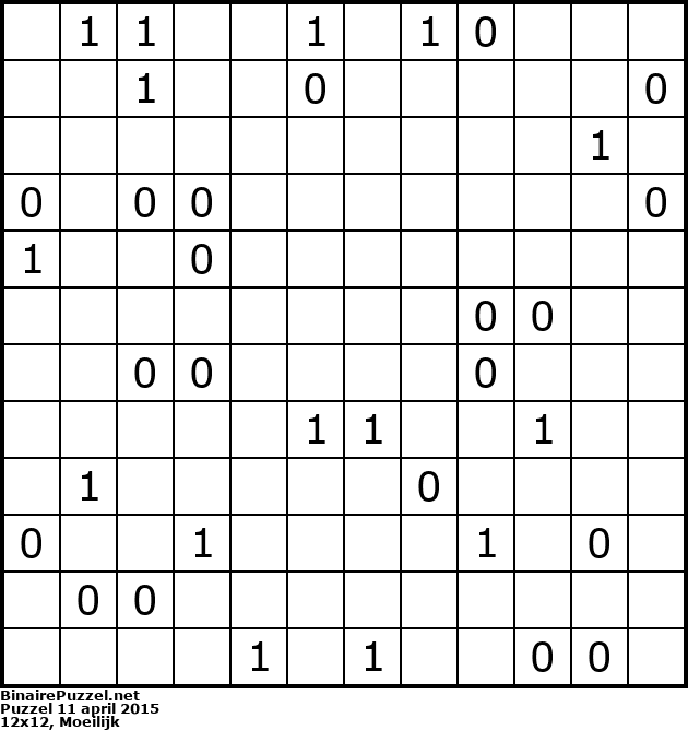 Binaire Puzzel