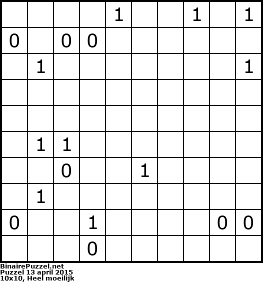 Binaire Puzzel