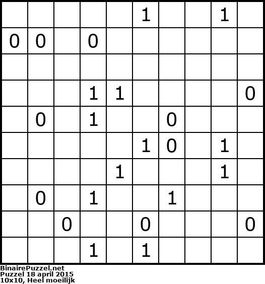 Binaire Puzzel