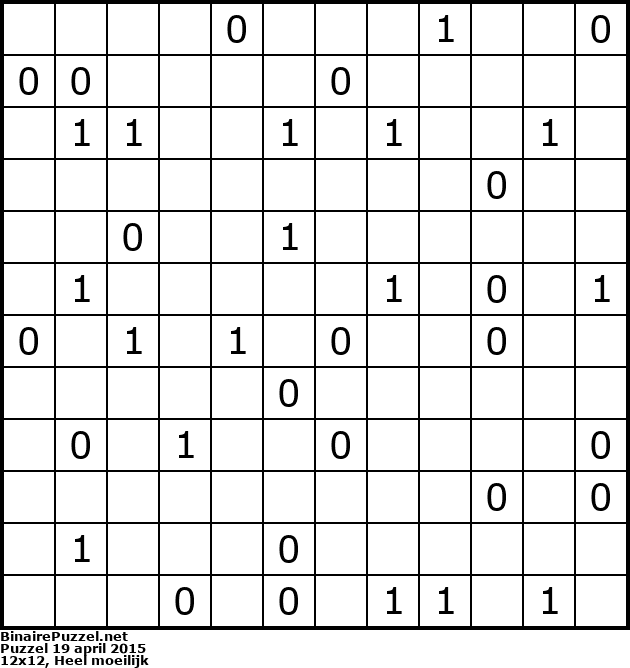 Binaire Puzzel