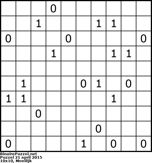 Binaire Puzzel