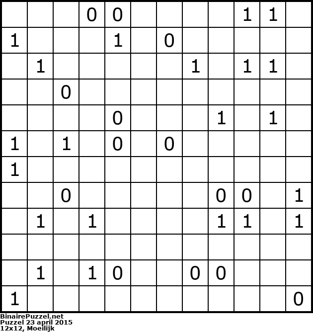 Binaire Puzzel