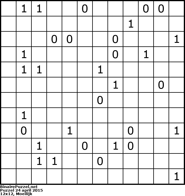 Binaire Puzzel