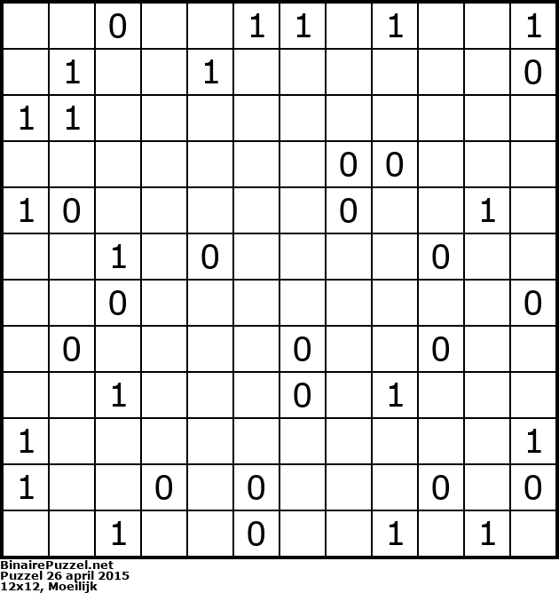 Binaire Puzzel