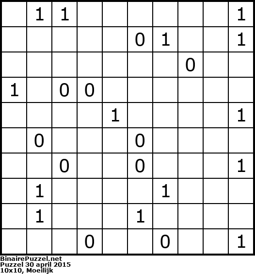 Binaire Puzzel