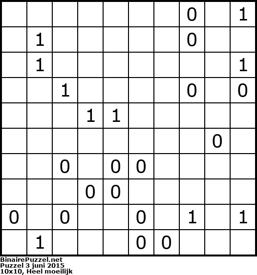 Binaire Puzzel