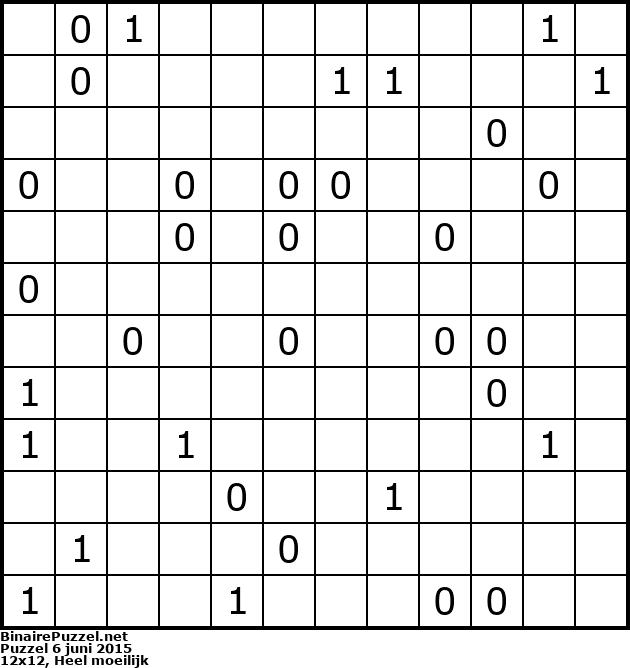 Binaire Puzzel