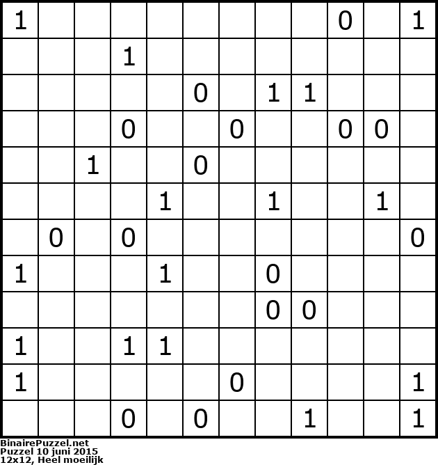 Binaire Puzzel