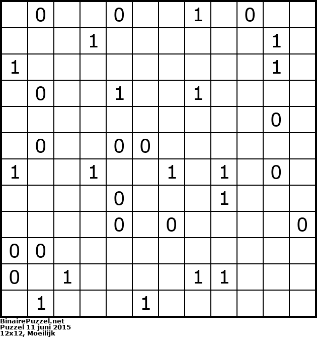 Binaire Puzzel
