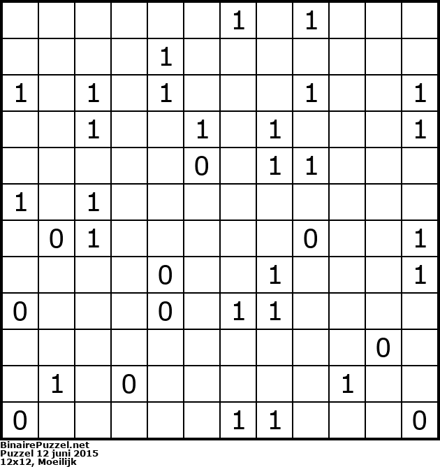 Binaire Puzzel