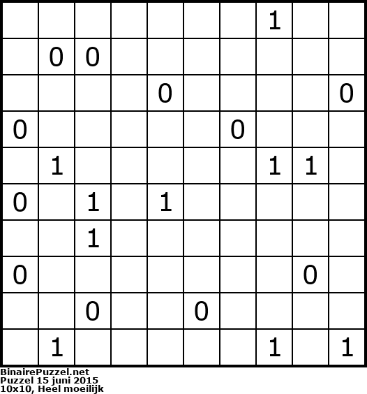 Binaire Puzzel