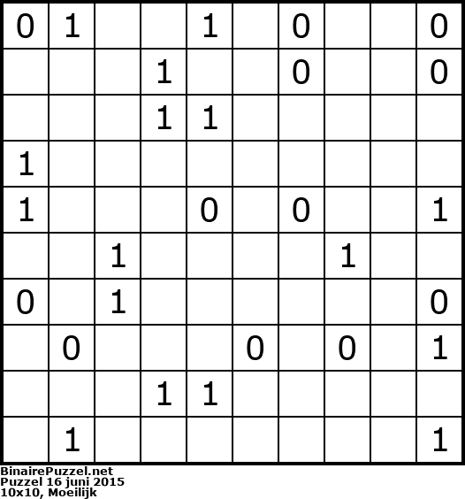 Binaire Puzzel