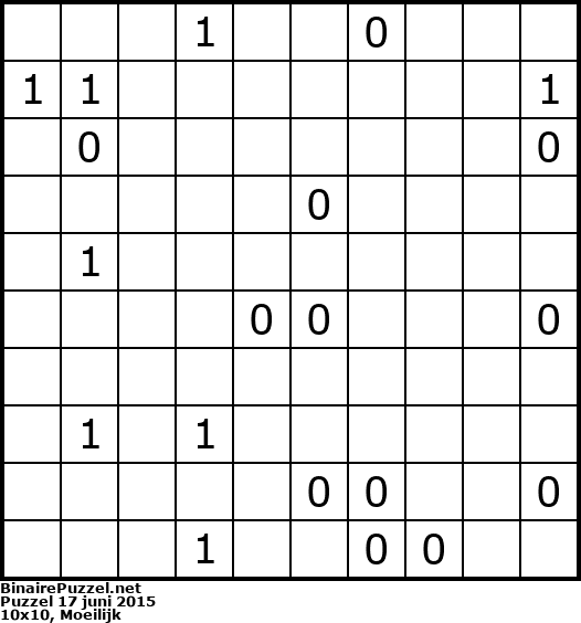 Binaire Puzzel
