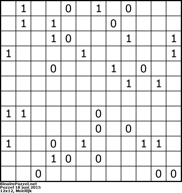 Binaire Puzzel