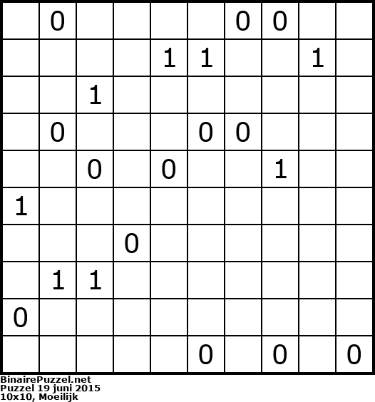 Binaire Puzzel